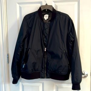 Gap women’s bomber jacket in Black size XL